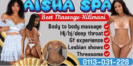 Advertisement: Aisha SPA - Best Massage and Extras in Kilimani